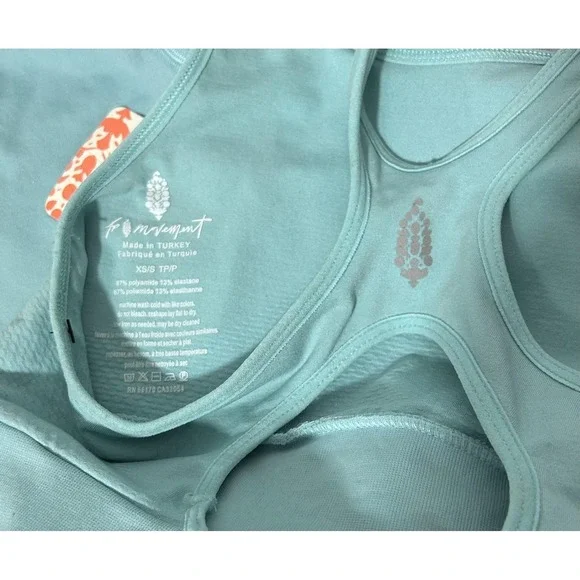 FP Movement Runsie Womens XS/S Cascade Turquoise Sleeveless Racerback One Piece - Picture 4 of 6